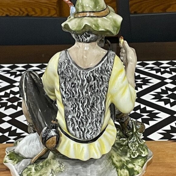 Large Antique Dresden Porcelain Man Figurine - Picture 5 of 9